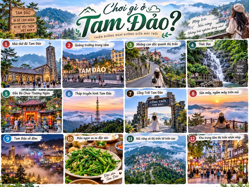 Tam Đảo hấp dẫn với săn mây, check-in và khí hậu mát quanh năm