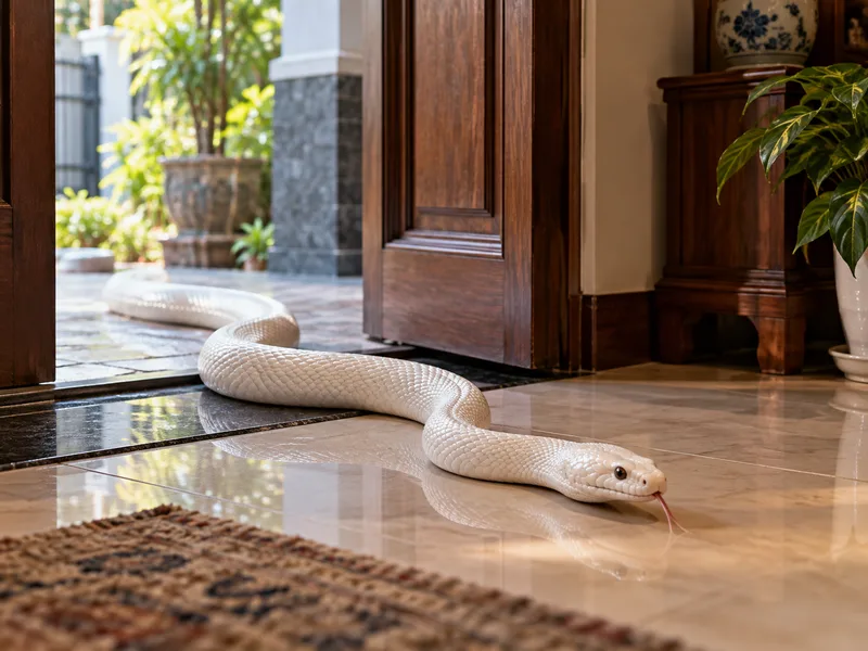 Mơ thấy rắn trắng bò vào nhà gắn với quan niệm về cơ hội mới